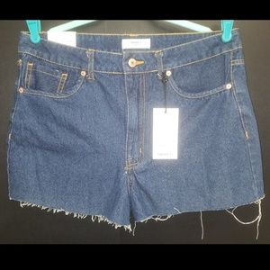 Denim Frayed Shorts